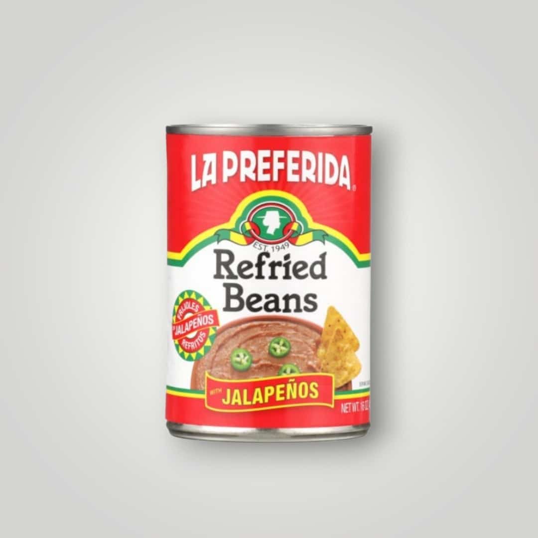 La Preferida Refried Beans with Jalapeno